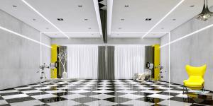 龍光世紀小木馬兒童攝影，現(xiàn)代簡約風格，極富科幻立體感